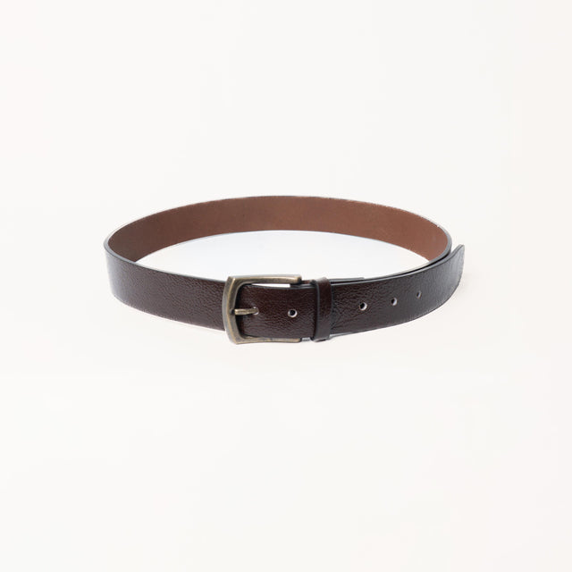 Zeroassoluto-Cintura genuine leather high quality - moro
