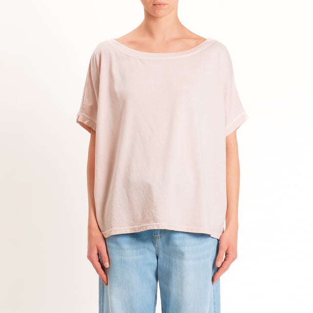 Zeroassoluto-T-shirt scatola in cotone - pink