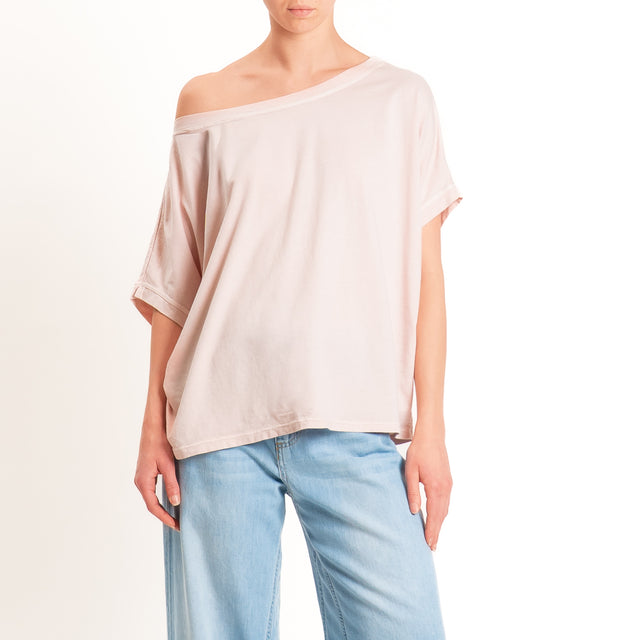 Zeroassoluto-T-shirt scatola in cotone - pink
