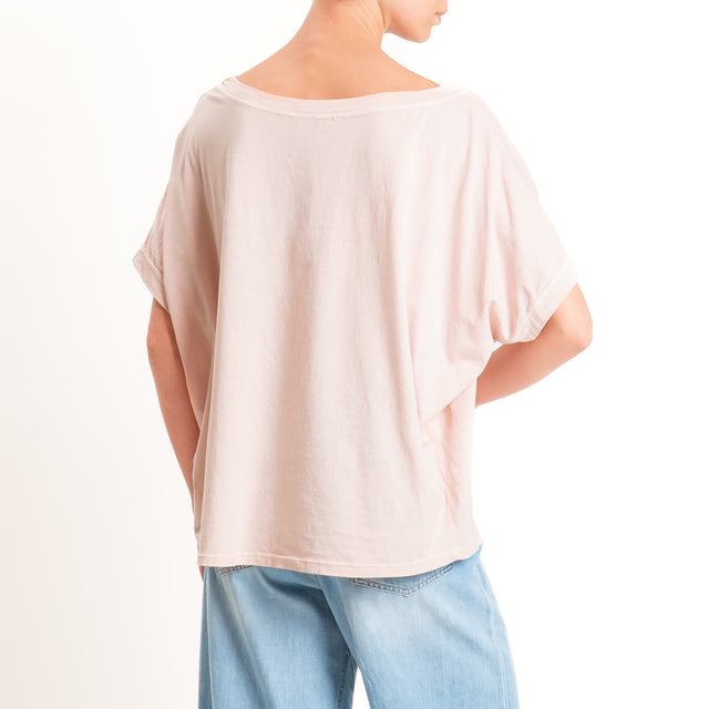 Zeroassoluto-T-shirt scatola in cotone - pink