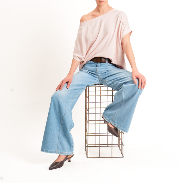 Zeroassoluto-T-shirt scatola in cotone - pink