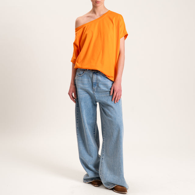 Zeroassoluto-T-shirt scatola in cotone - orange