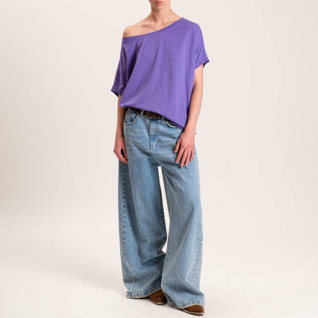 Zeroassoluto-T-shirt scatola in cotone - peonia