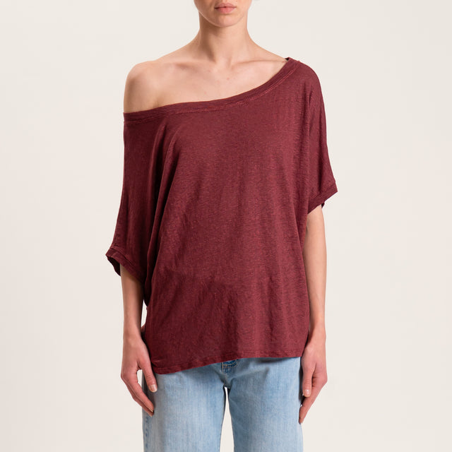 Zeroassoluto-T-shirt scatola in lino - india
