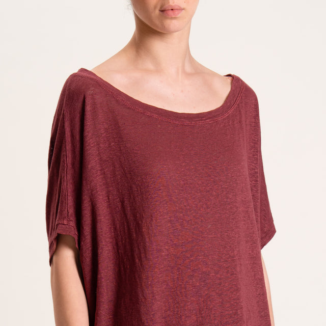 Zeroassoluto-T-shirt scatola in lino - india