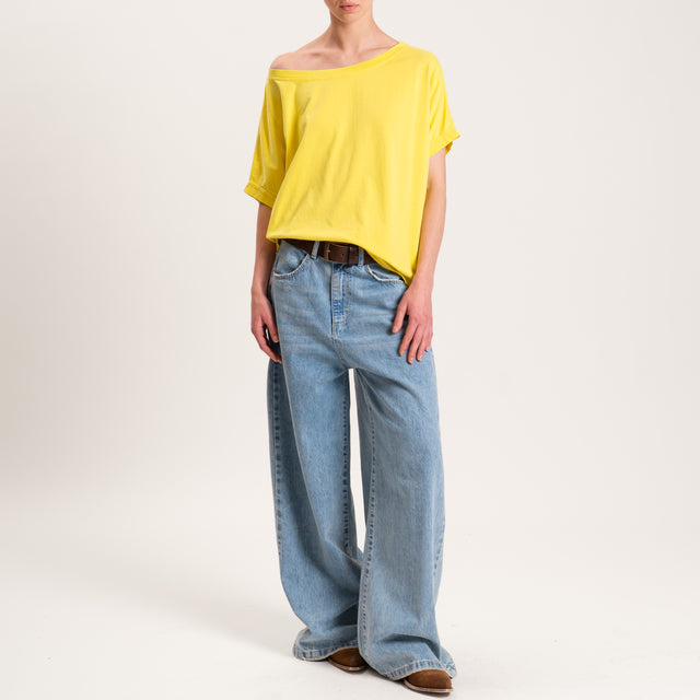 Zeroassoluto-T-shirt scatola in cotone - lime
