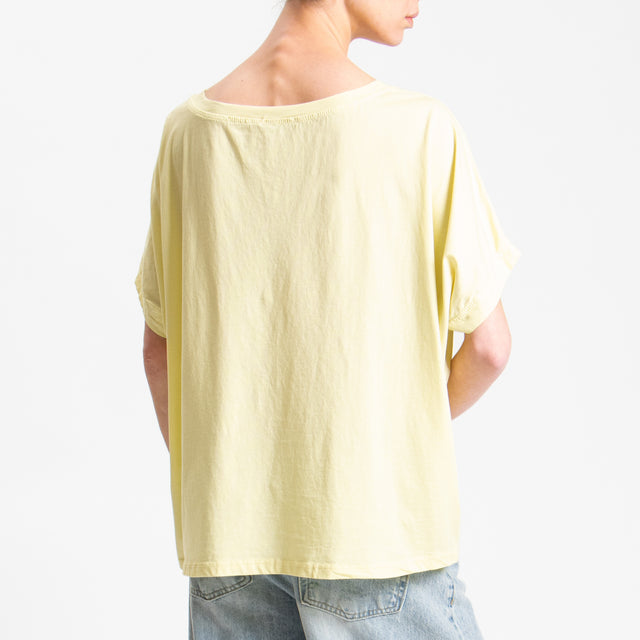 Zeroassoluto-T-shirt scatola in cotone - mimosa