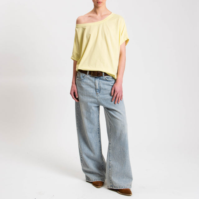 Zeroassoluto-T-shirt scatola in cotone - mimosa