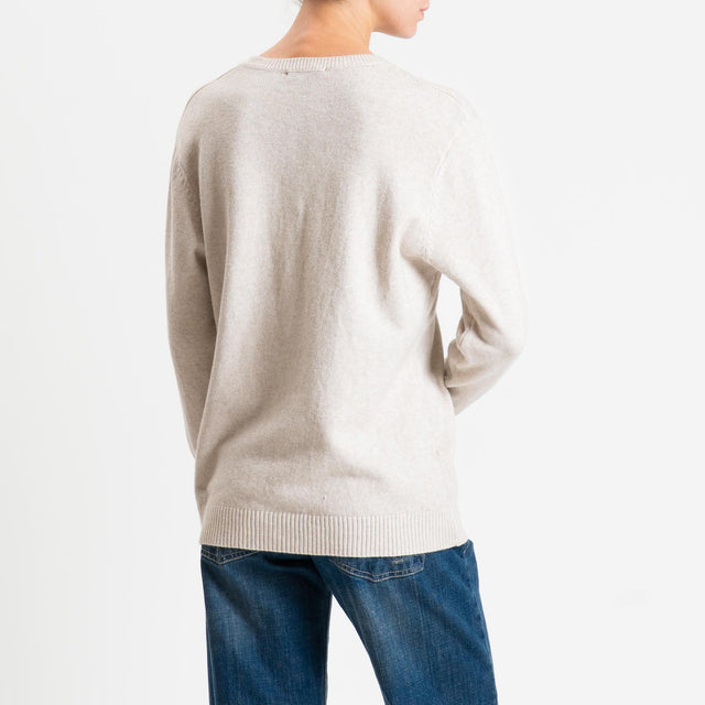 Zeroassoluto-Maglia scollo v regular fit - cacha