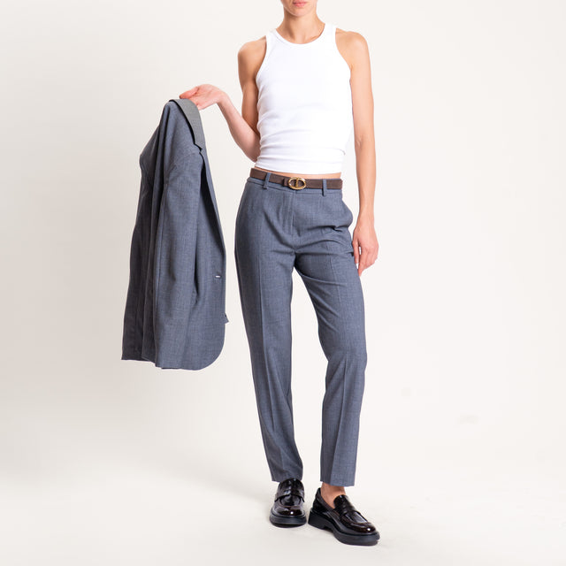 Zeroassoluto-Pantalone elasticizzato - grigio melange