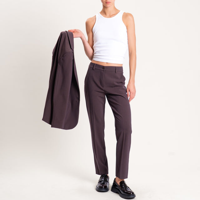 Zeroassoluto-Pantalone elasticizzato - moro