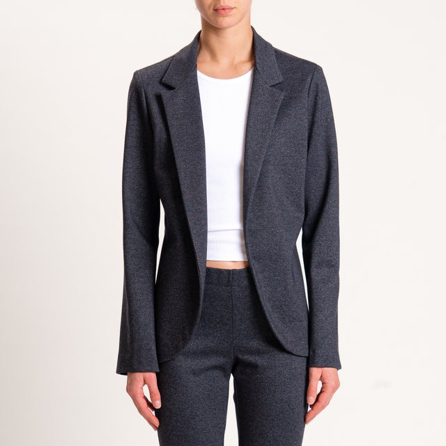 Zeroassoluto-Giacca destrutturata tessuto comfort elasticizzato - antracite melange