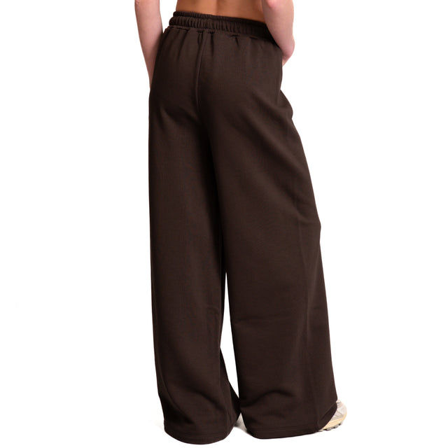 Zeroassoluto - Pantalón deportivo con cordón - marrón oscuro
