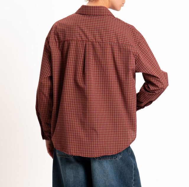 Zeroassoluto-Camicia check - Bordeaux