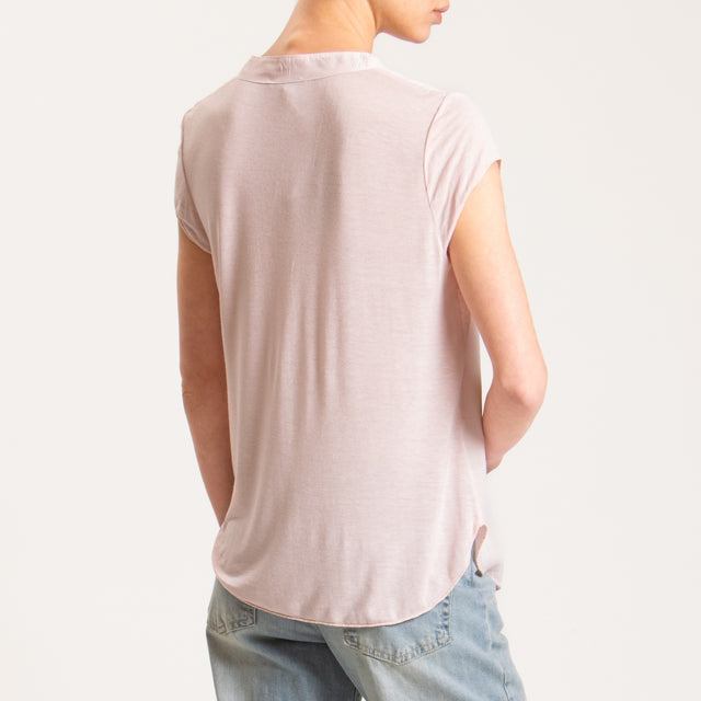 Zeroassoluto-Camicia chester mezza manica - rosa