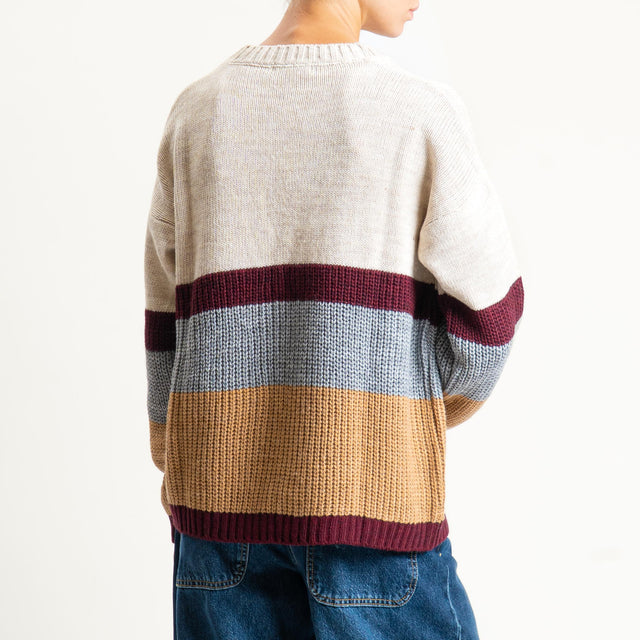 Zeroassoluto-cardigan misto alpaca - casha/grigio/camel