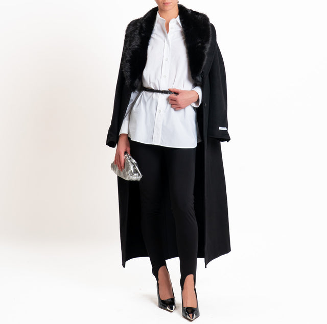 Zeroassoluto-Camicia regular fit con spacchi laterali - bianco