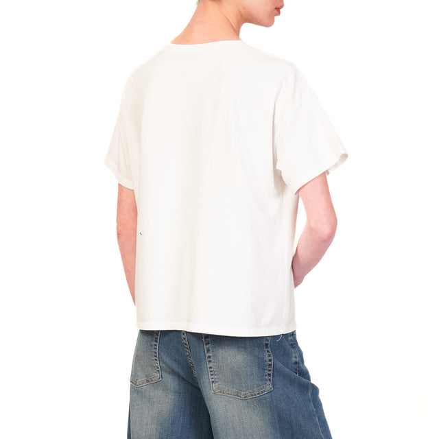 Camiseta Zeroassoluto de media manga - blanca