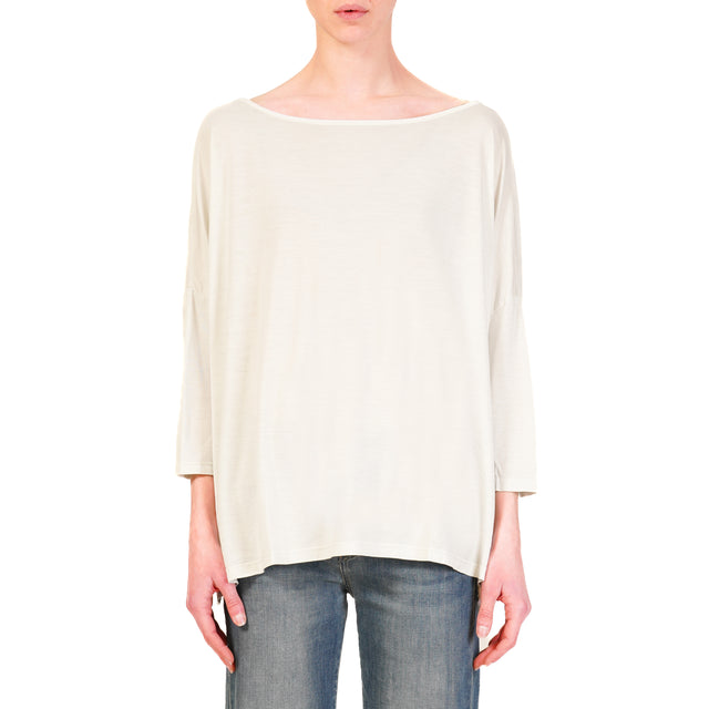 Zeroassoluto-T-shirt scatola over 100%LYOCELL FIBRA NATURALE - mint