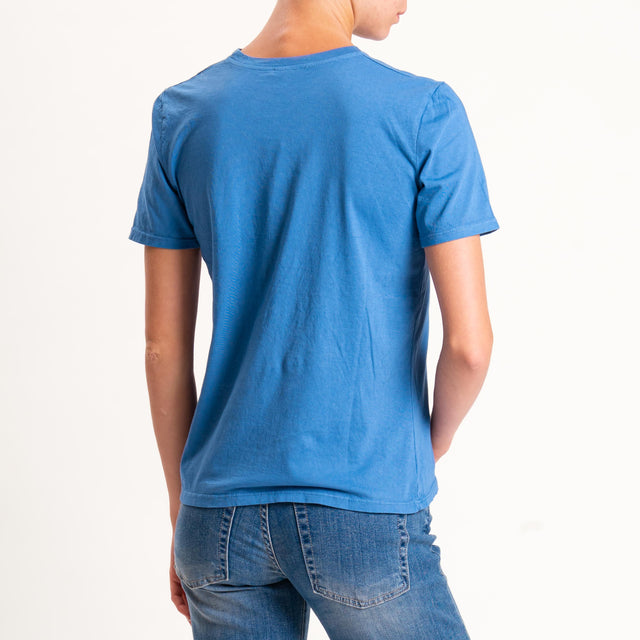 Zeroassoluto-T-shirt mezza manica girocollo - avio