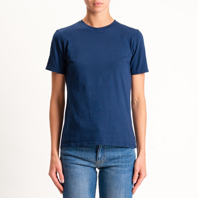 Zeroassoluto-T-shirt mezza manica girocollo - blu
