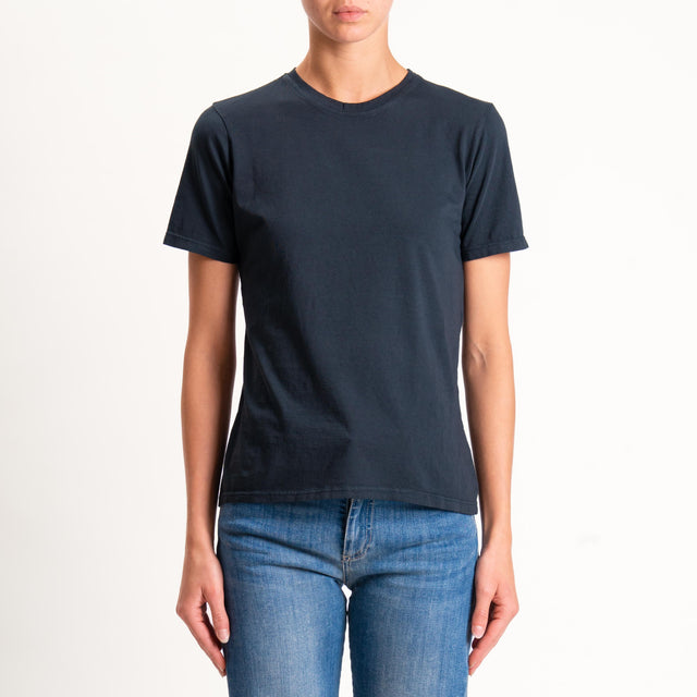 Zeroassoluto-T-shirt mezza manica girocollo - nero