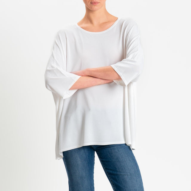 Zeroassoluto-Maglia over manica scesaZeroassoluto-Maglia over scollo barca manica 3/4