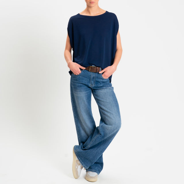 Zeroassoluto-Maglia manica raglan - blu