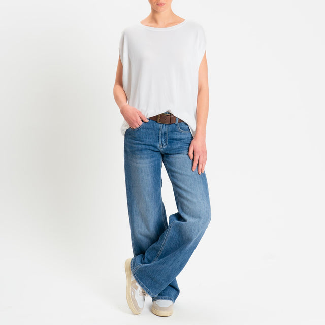 Zeroassoluto-Maglia manica raglan - latte