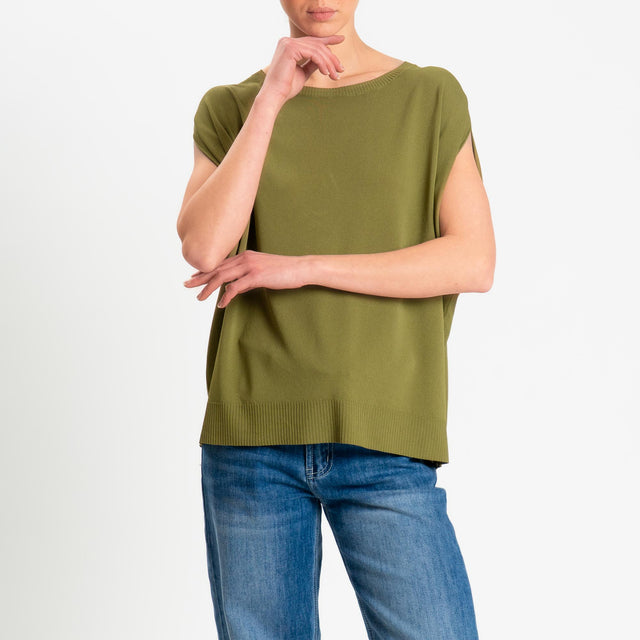 Zeroassoluto-Maglia manica raglan - olio