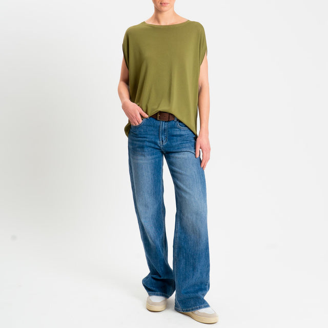 Zeroassoluto-Maglia manica raglan - olio