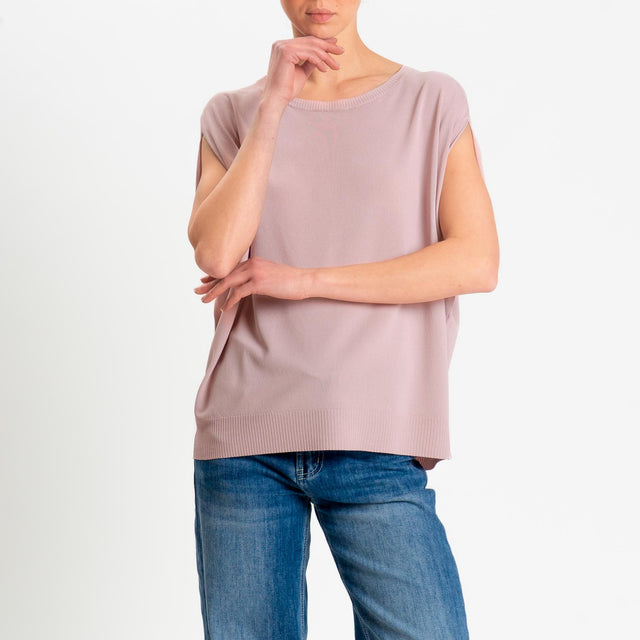 Zeroassoluto-Maglia manica raglan - pink