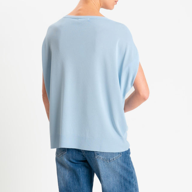 Zeroassoluto-Maglia manica raglan - sky