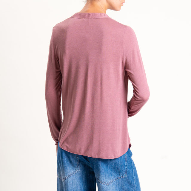 Zeroassoluto-Camicia chester doppio tessuto - rose