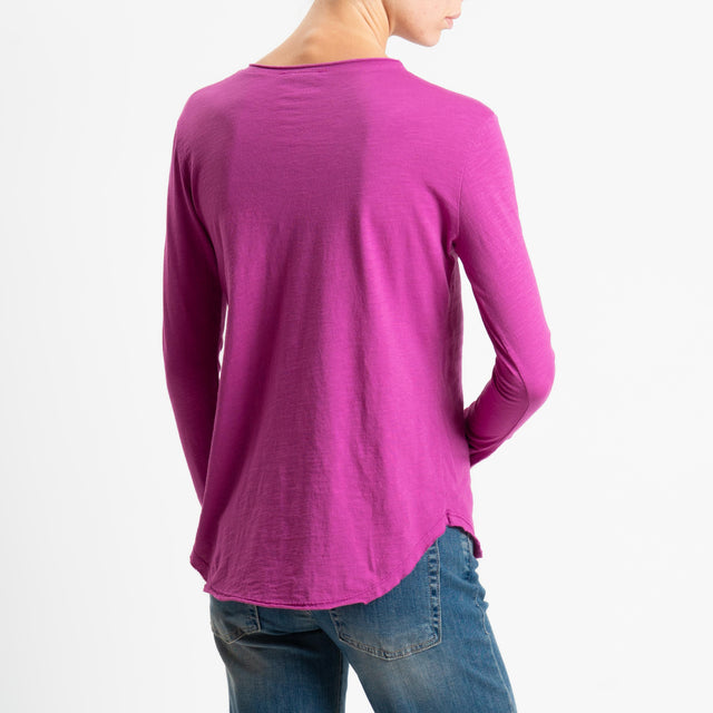 Zeroassoluto-T-shirt girocollo - ametista