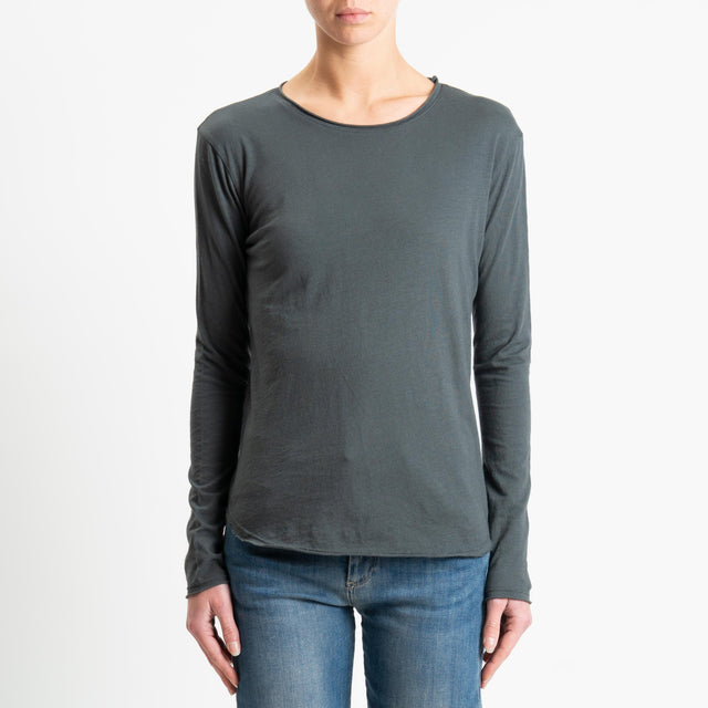 Zeroassoluto-T-shirt girocollo - antracite