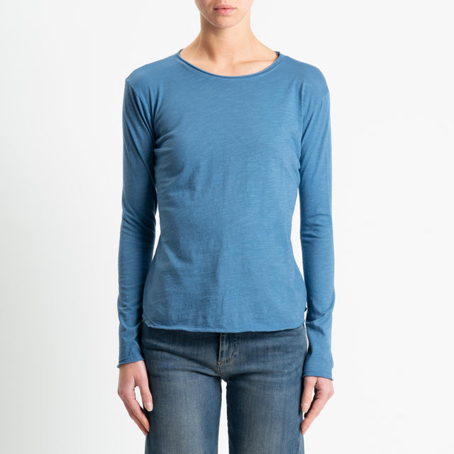 Zeroassoluto-T-shirt girocollo - avio