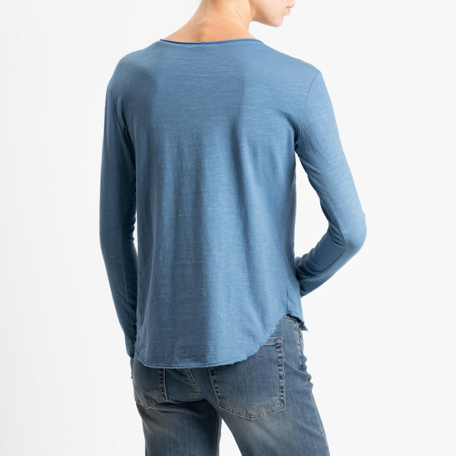 Zeroassoluto-T-shirt girocollo - avio