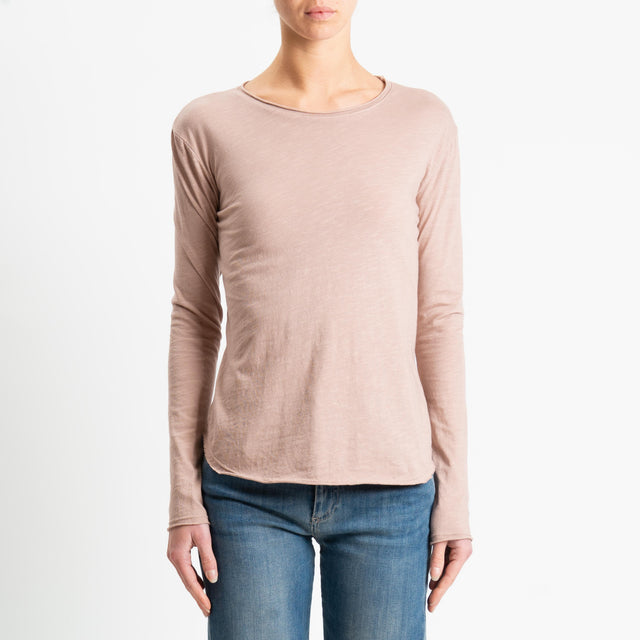 Zeroassoluto-T-shirt girocollo - rosa