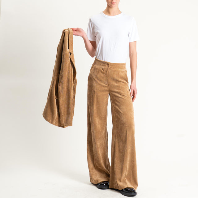 Zeroassoluto- Pantalone ANDY velluto 500 righe - camel