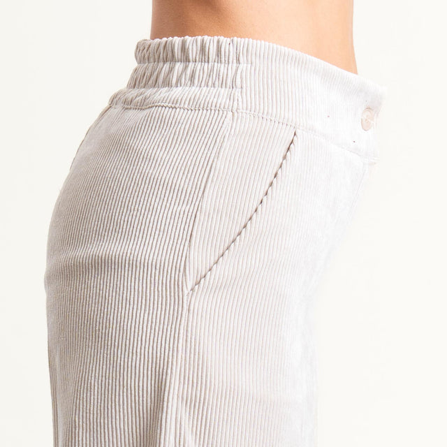 Zeroassoluto- Pantalone ANDY velluto 500 righe - gesso