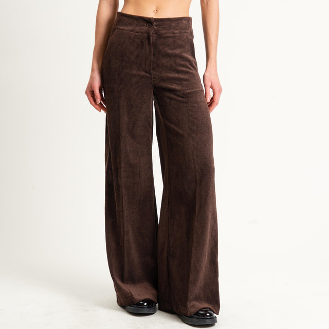 Zeroassoluto- Pantalone ANDY velluto 500 righe - moro