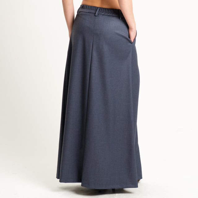 Zeroassoluto-Gonna ANIA elastico dietro - antracite