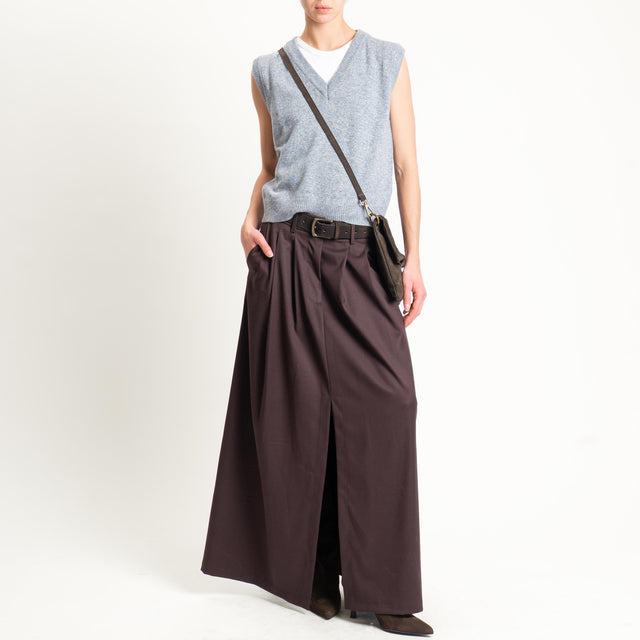 Zeroassoluto-Gonna ANIA elastico dietro - moro