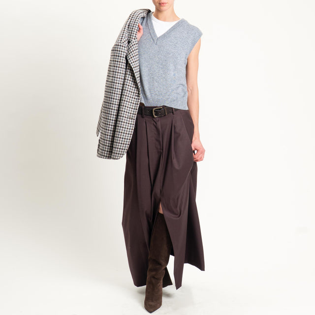 Zeroassoluto-Gonna ANIA elastico dietro - moro