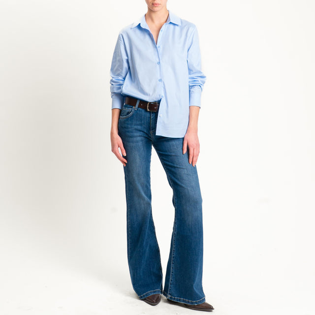 Zeroassoluto-Camicia CAMY oxford 100% cotone - celeste