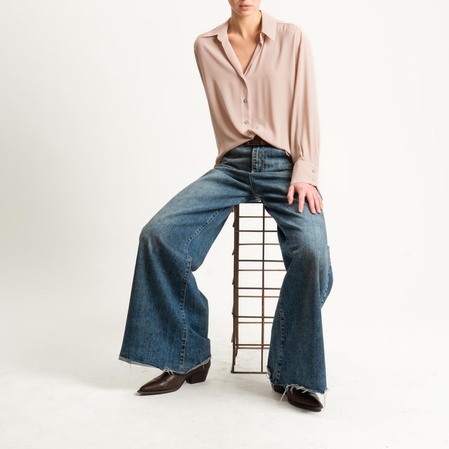 Zeroassoluto-Camicia CLAY MANO SETA - beige