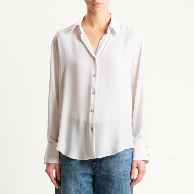 Zeroassoluto-Camicia CLAY MANO SETA - burro
