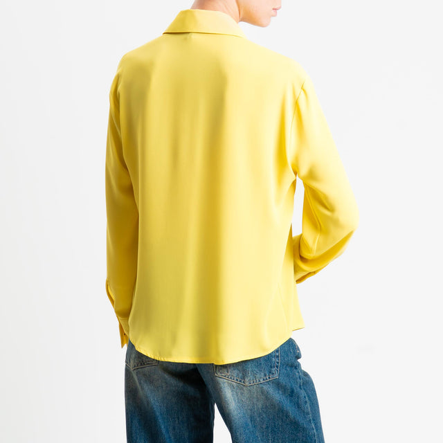 Zeroassoluto-Camicia CLAY MANO SETA - yellow