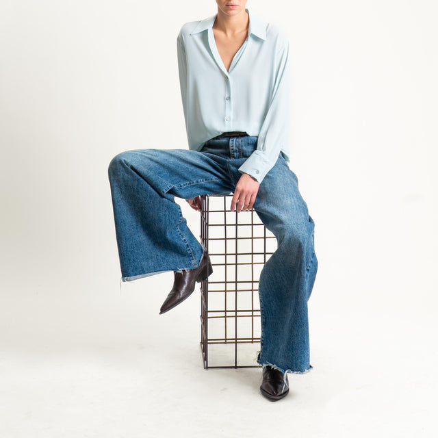 Zeroassoluto-Camicia CLAY MANO SETA - menta